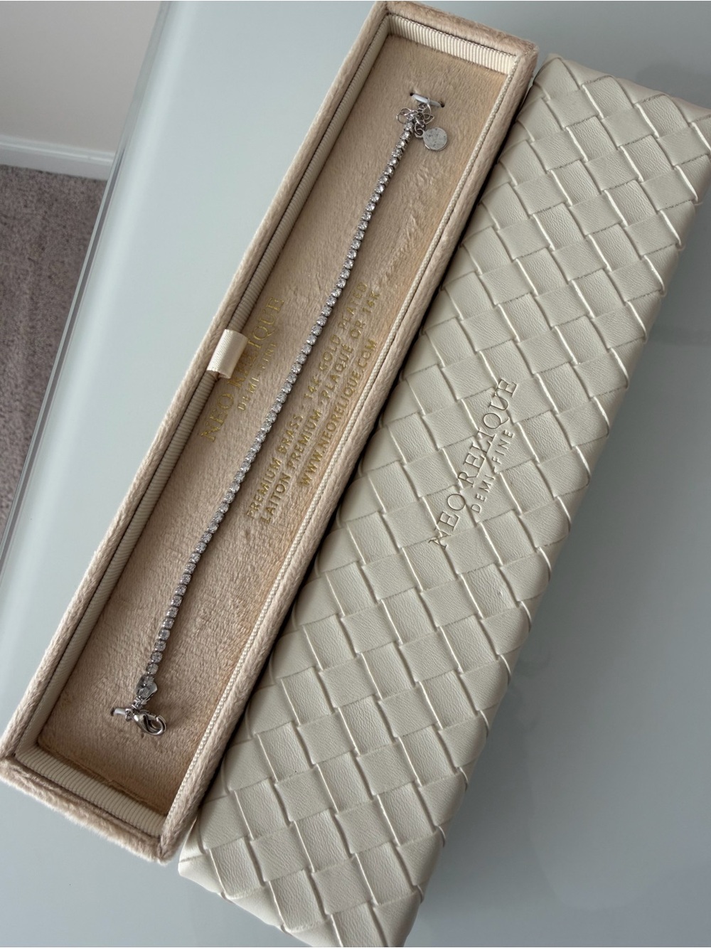 Silver cubic zirconia Tennis Bracelet
